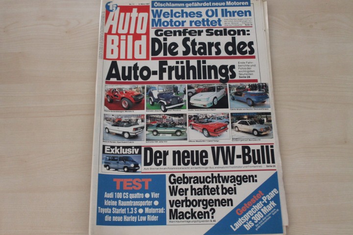 Deckblatt Auto Bild (11/1987)